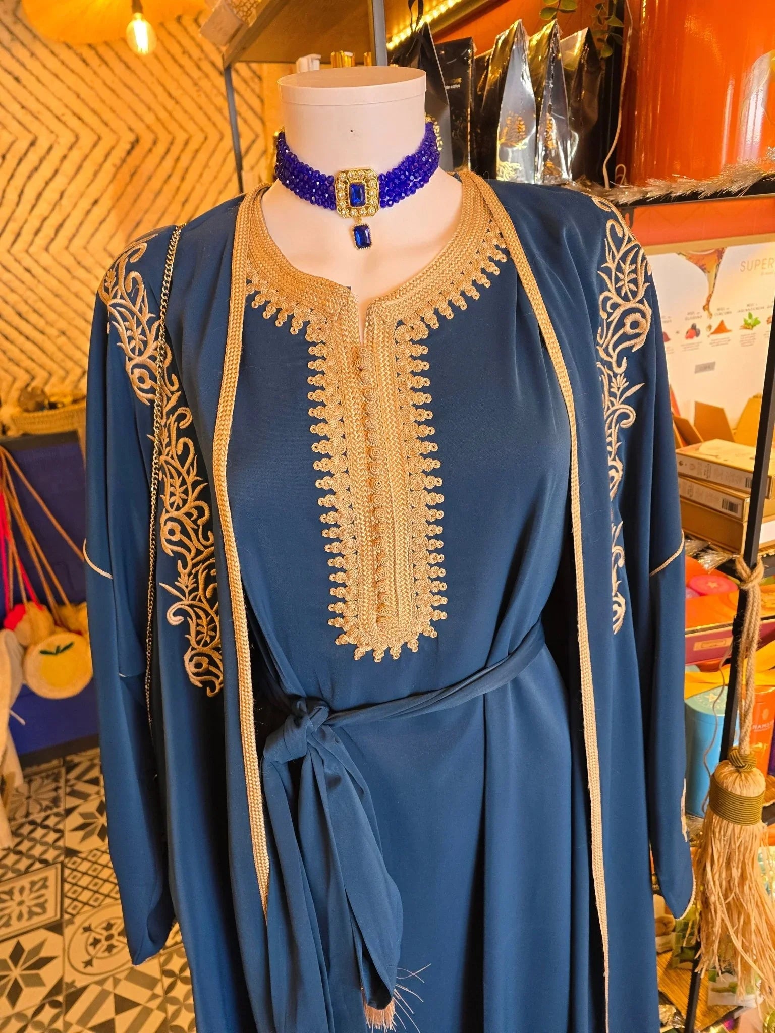 Ensemble caftan kimono 2 pièces - Ij Beldi