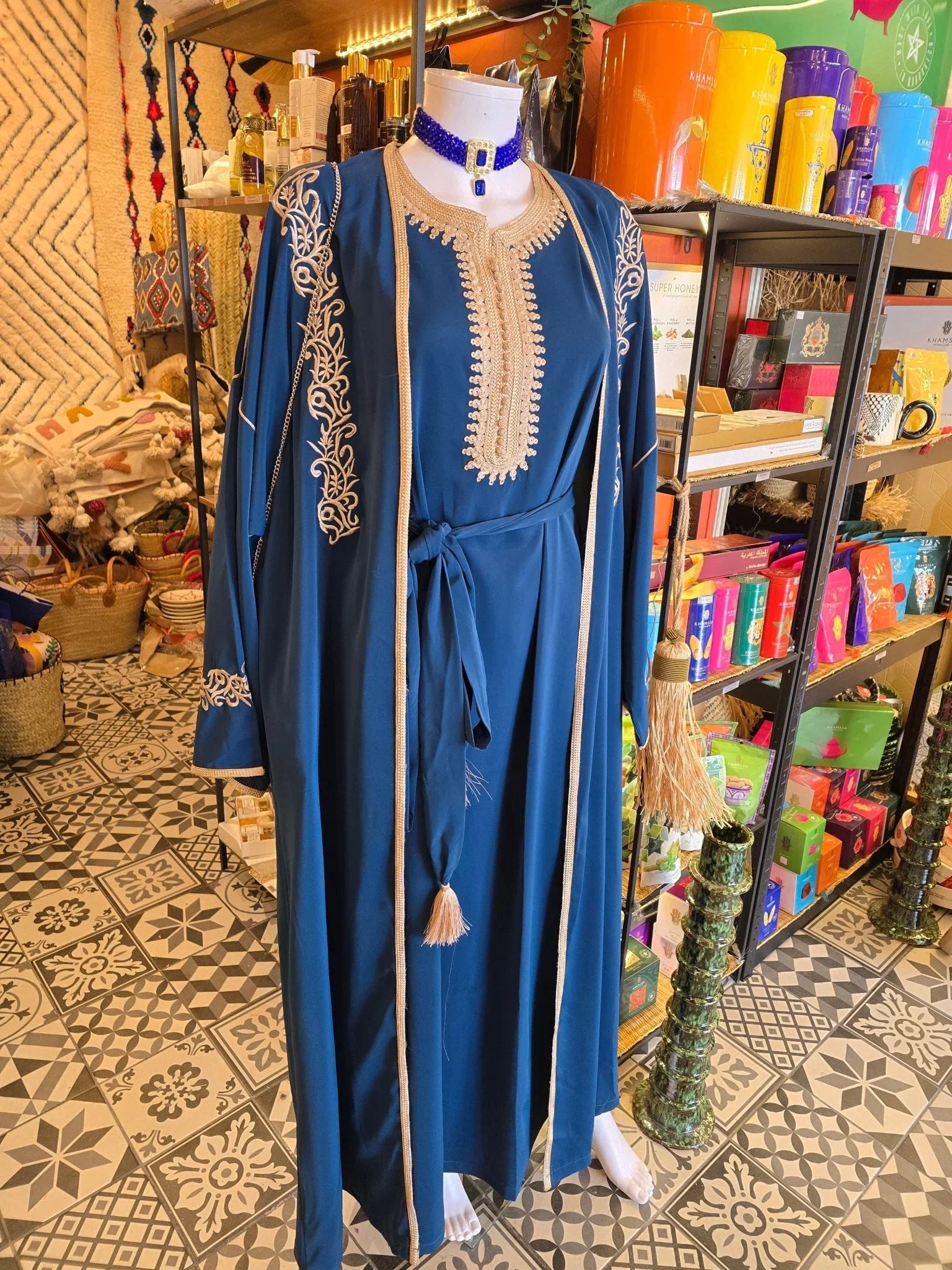 Ensemble caftan kimono 2 pièces - Ij Beldi