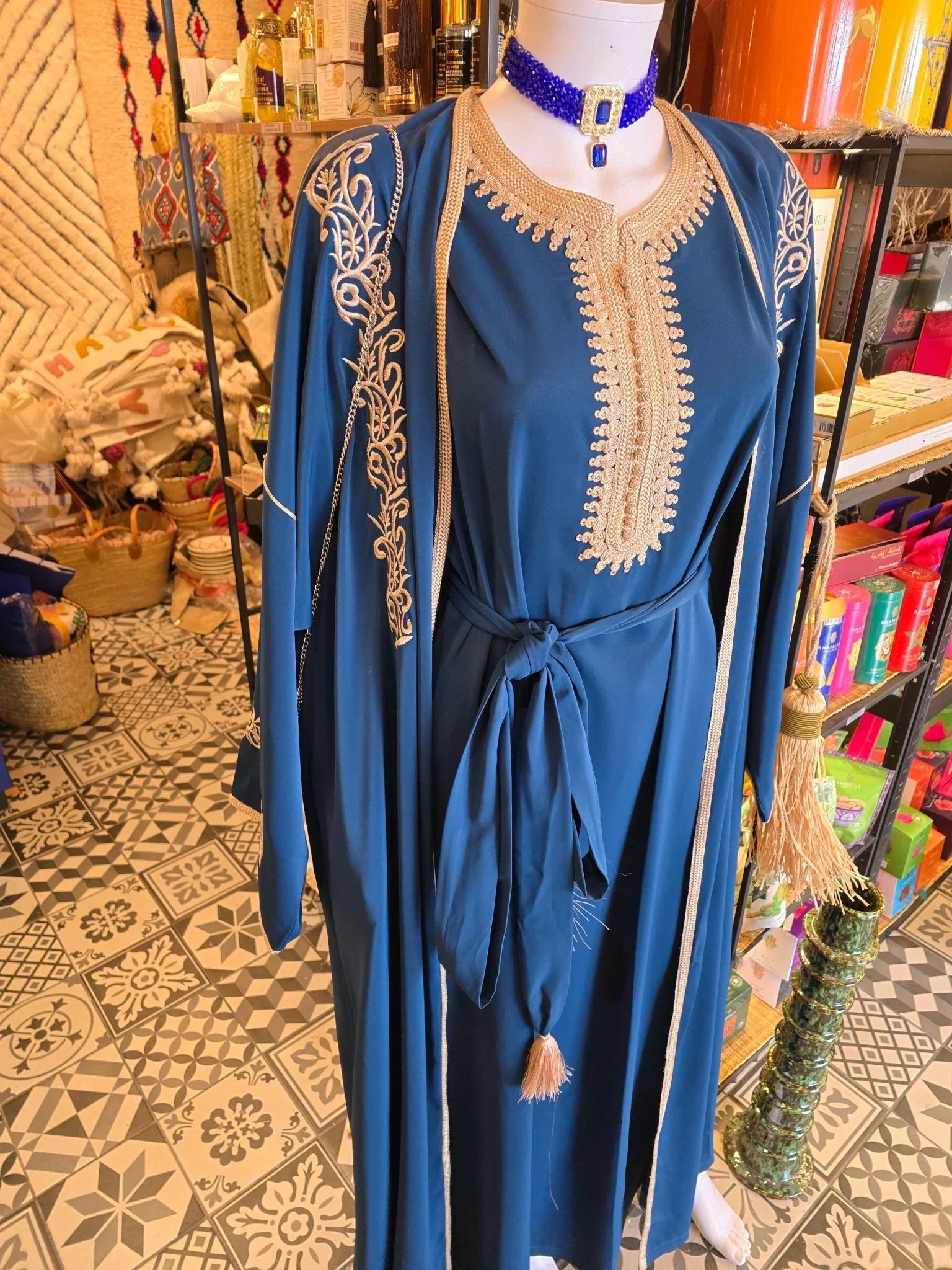 Ensemble caftan kimono 2 pièces - Ij Beldi