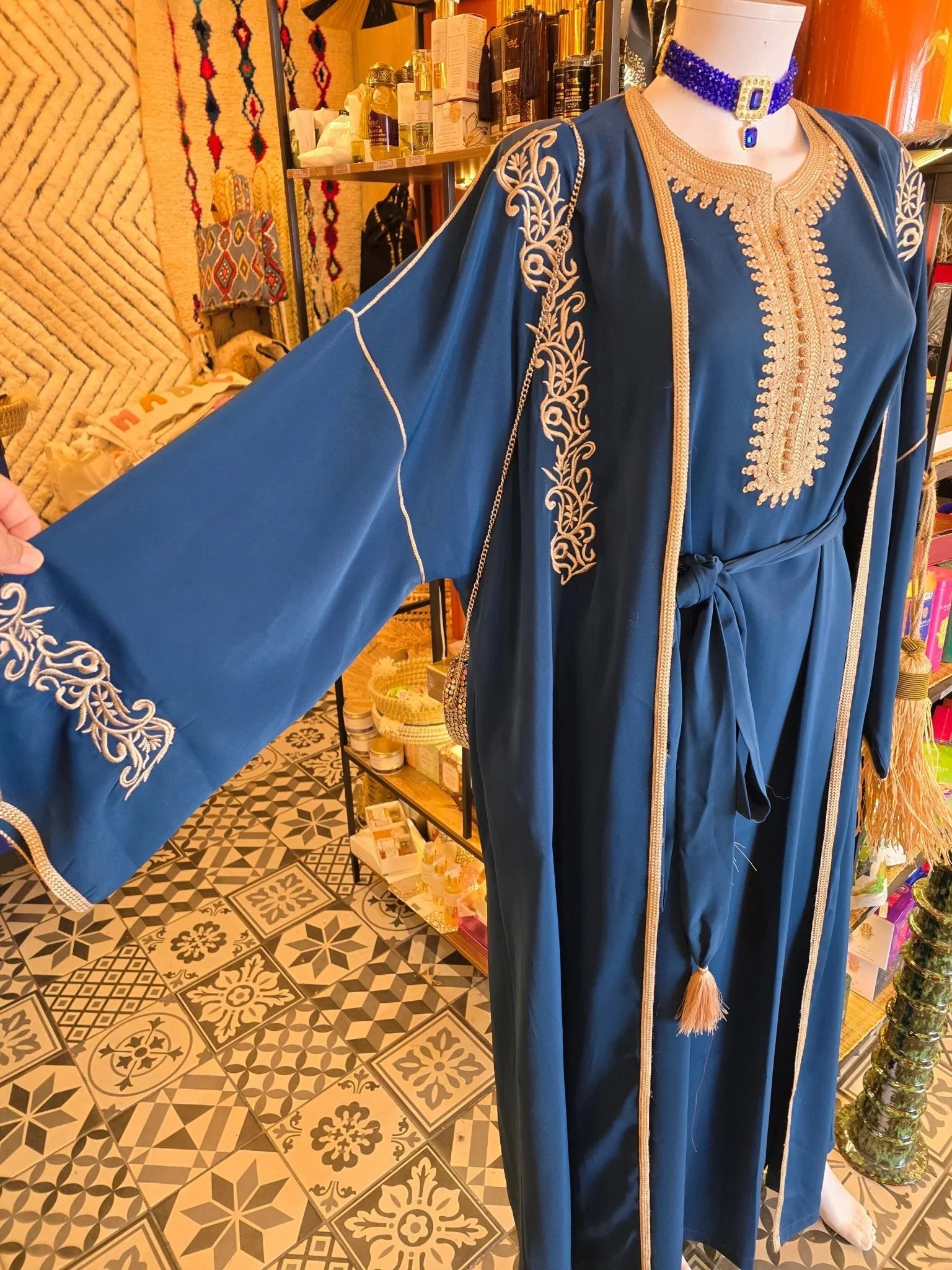 Ensemble caftan kimono 2 pièces - Ij Beldi