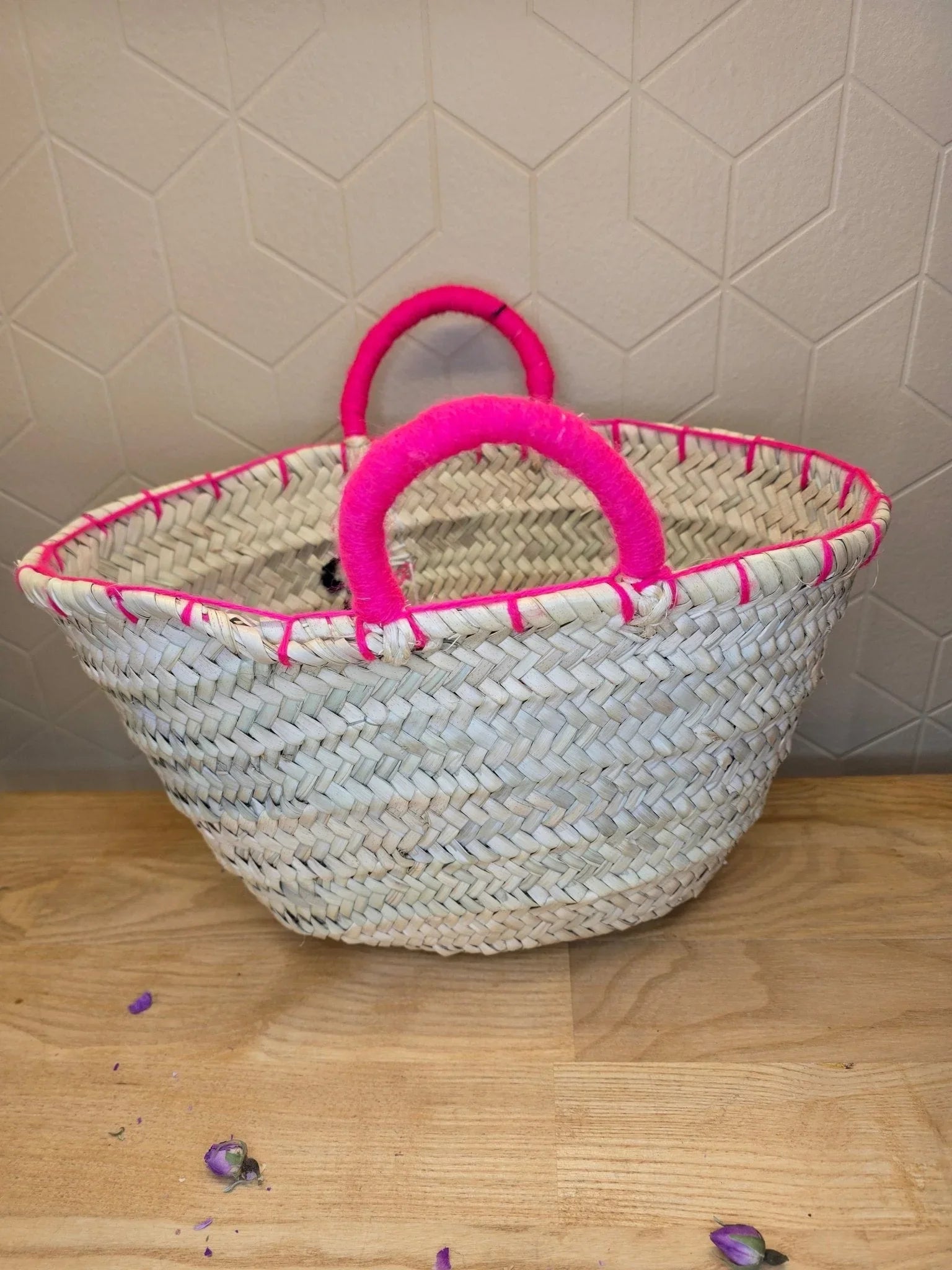 Mini Panier Souk Flamant Rose - Ij Beldi