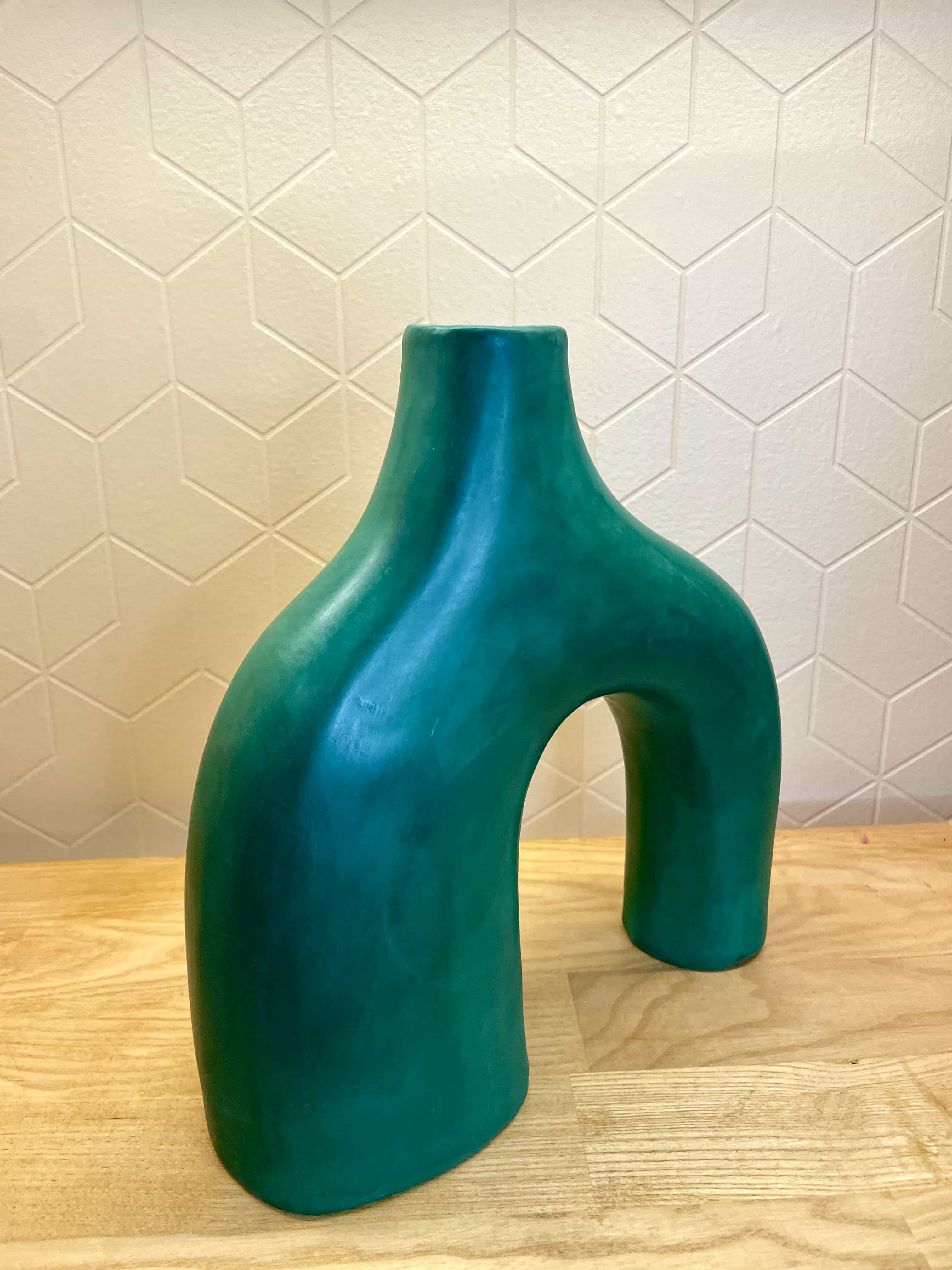 Vase Ifrane Vert Olive - Ij Beldi